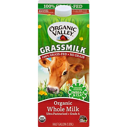 Organic Valley Grassmilk Organic Milk Whole Half Gallon - 1.89 Liter - Image 2