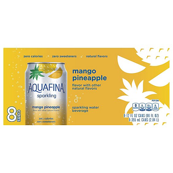 Aquafina Sparkling Mango Pineapple - 8-12 Fl. Oz.
