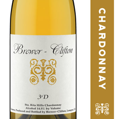 Brewer-Clifton Wine White 3D Chardonnay - 750 Ml