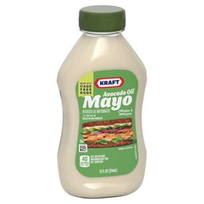 Kraft Mayo with Avocado Oil Reduced Fat Mayonnaise Bottle - 12 Fl. Oz. - Image 3