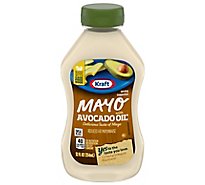 Kraft Mayo with Avocado Oil Reduced Fat Mayonnaise Bottle - 12 Fl. Oz.