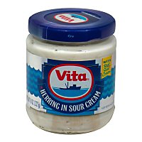 Vita Herring In Sour Cream - 12 Oz - Image 1