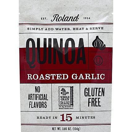 Roland Quinoa Gluten Free Roasted Garlic Bag - 5.46 Oz - Image 2