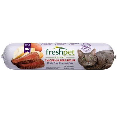 Freshpet Healthy Natural Cat Food Fresh Chicken Beef Pate Roll 1 Lb andronicos