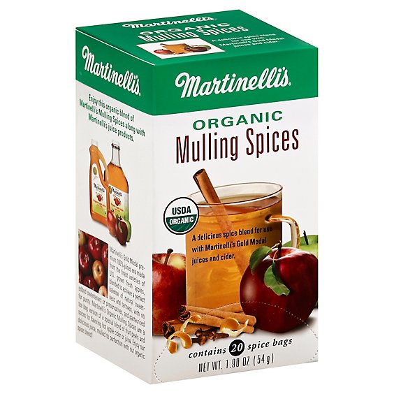 Martinellis Organic Mulling Spices 20 Count - 1.90 Oz