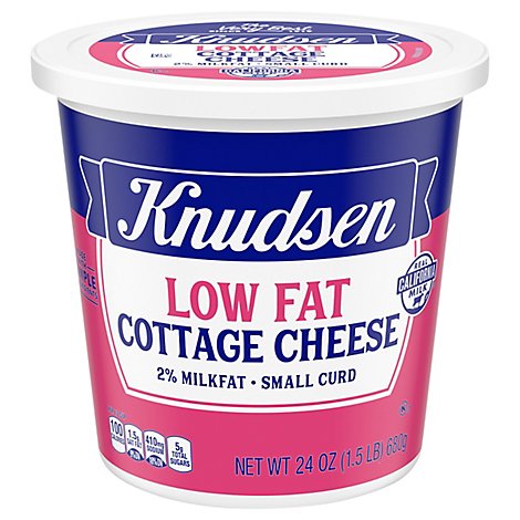 Knudsen Lowfat Cottage Cheese 2% Milkfat Small Curd - 24 Oz