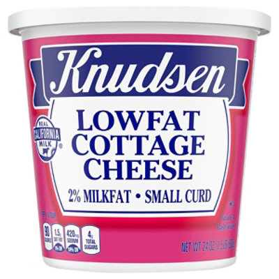 Knudsen Lowfat Cottage Cheese 2% Milkfat Small Curd - 24 Oz