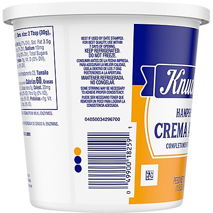 Knudsen Hampshire Sour Cream - 24 Oz - Image 6