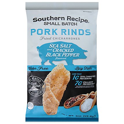 Southern Recipe Small Batch Pork Rinds Sea Salted & Cracked Black Pepper - 4 Oz - Image 3