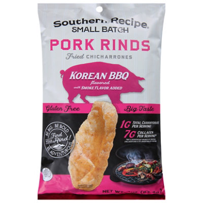 Southern Recipe Small Batch Pork Rinds Korean Kimchi BBQ - 4 Oz