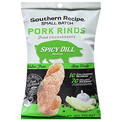 Southern Recipe Small Batch Pork Rinds Spicy Dill - 4 Oz - Image 2