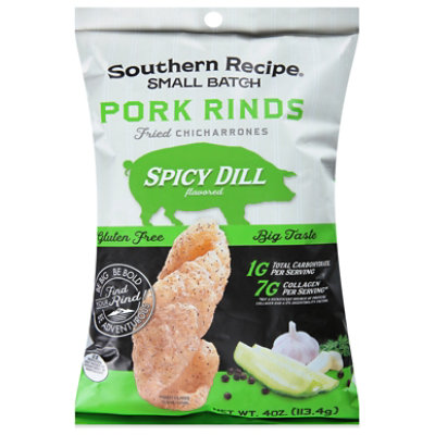 Southern Recipe Small Batch Pork Rinds Spicy Dill - 4 Oz - Image 2