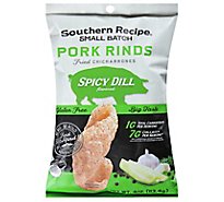 Southern Recipe Small Batch Pork Rinds Spicy Dill - 4 Oz