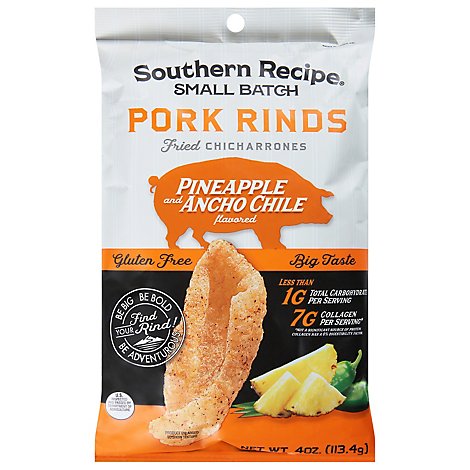 Southern Recipe Small Batch Pork Rinds Pineapple Ancho Chile - 4 Oz