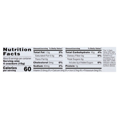 O Organics Cracker Water Original - 4.4 Oz - Image 5