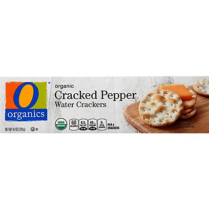 O Organics Cracker Water Cracked Pepper - 4.4 Oz - Image 2