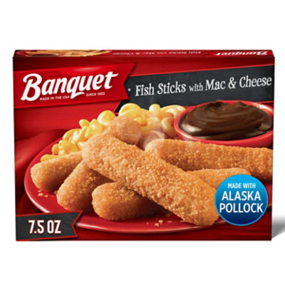 Banquet Fish Sticks with Mac & Cheese - 7.5 Oz