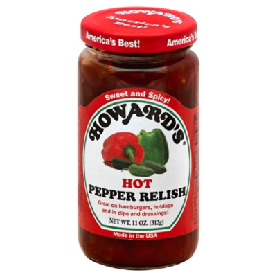 Howards Relish Pepper Hot - 11 Oz - Image 1