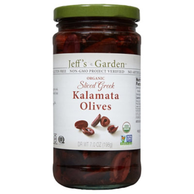 Jeffs Naturals Olives Organic Greek Sliced Kalamata - 7 Oz - Image 1