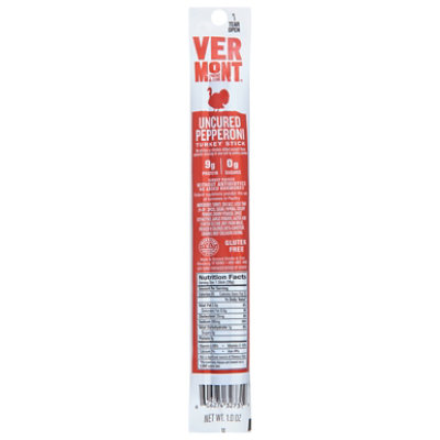 Vermont Smoke & Cure Turkey Stick Uncured Pepperoni - 1 Oz - Image 3