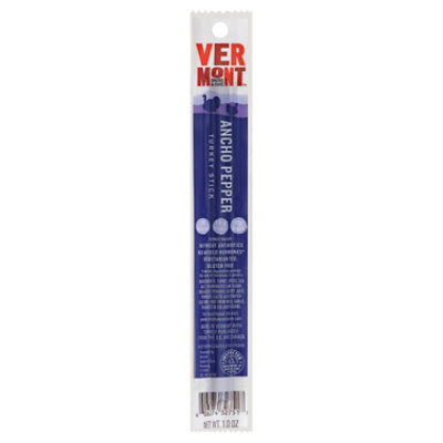 Vermont Smoke & Cure Turkey Stick Ancho Pepper - 1 Oz