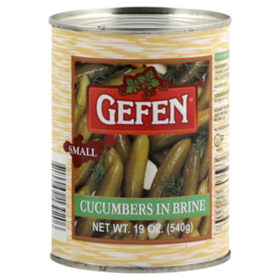 Gefen Cucumbers In Brine 13-17 - 19 Oz - Image 1