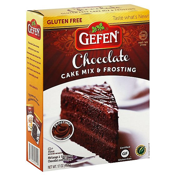 Gefen Choc Cake Mix W/Frosting - 17 Oz