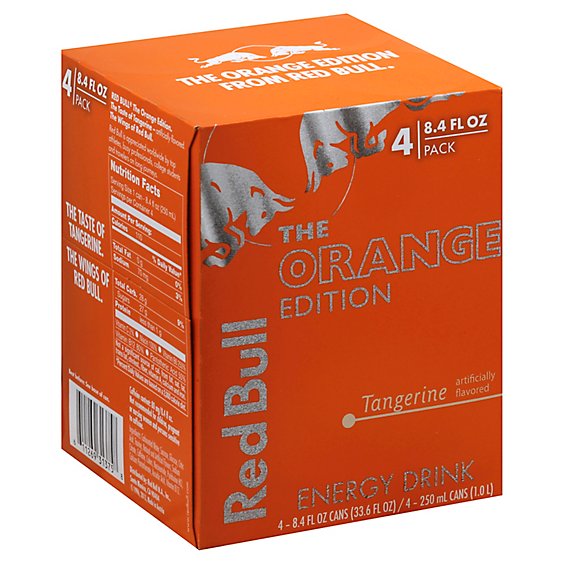 Red Bull Energy Drink Tangerine - 4-8.4 Fl. Oz.