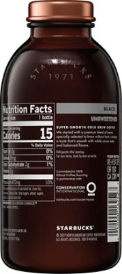 Starbucks Cold Brew Coffee Drink Black Unsweetened - 11 Fl. Oz. - Image 6