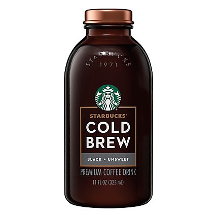 Starbucks Cold Brew Coffee Drink Black Unsweetened - 11 Fl. Oz. - Image 1