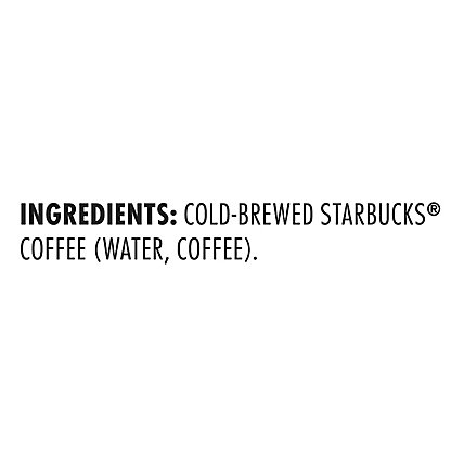 Starbucks Cold Brew Coffee Drink Black Unsweetened - 11 Fl. Oz. - Image 5