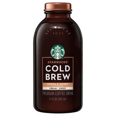 Starbucks Cold Brew Cocoa & Honey With Cream - 11 Fl. Oz.