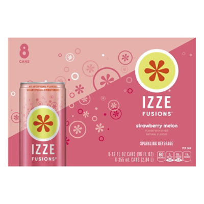 IZZE Fusions Beverage Sparkling Strawberry Lemon - 8-12 Fl. Oz. - Image 3