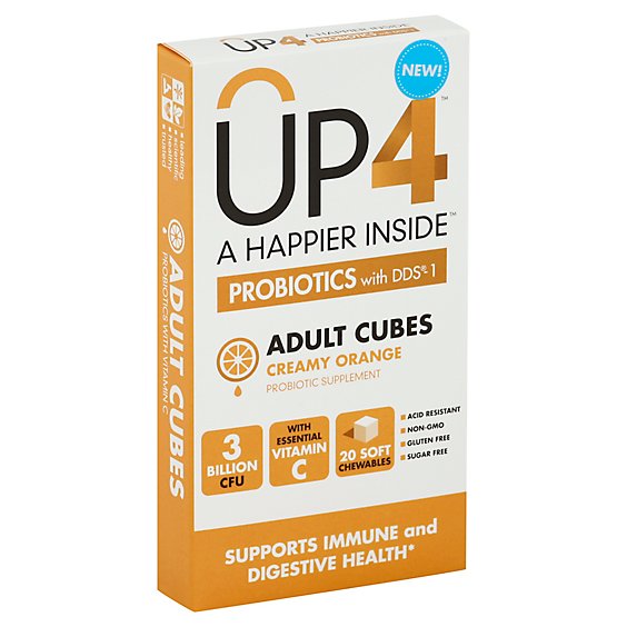 Up4 Probiotic Chews Adult Cubes - 20 Piece