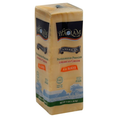 Haolam Cheese Slices American Pasteurized Process Yellow - 3 Lb