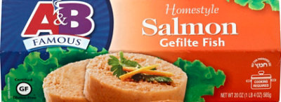 A&B Famous Salmon Gefilte Fish - 20 Oz - Image 2