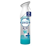Febreze Air Odor Eliminating Air Freshener Heavy Duty Crisp Clean - 8.8 Fl. Oz.
