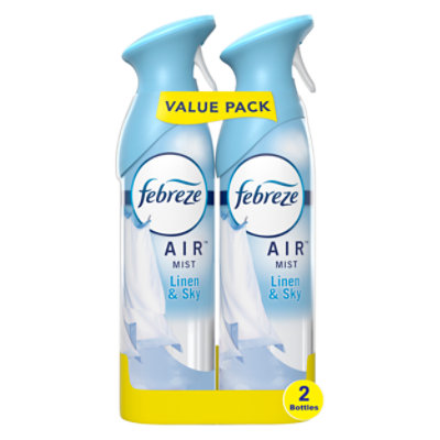 Febreze AIR Air Freshener Odor Eliminating Linen & Sky Value Pack - 2-8.8 Oz