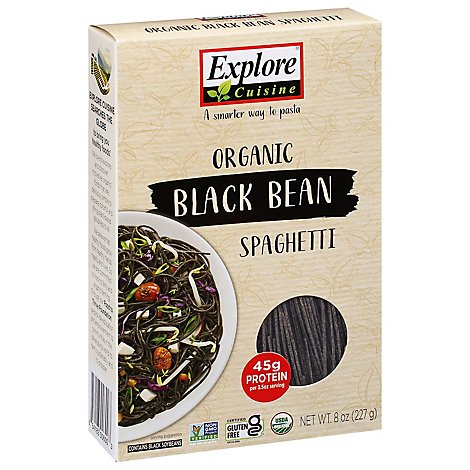 Explore Cuisine Bean Pasta Organic Spaghetti Black Bean Box - 8 Oz