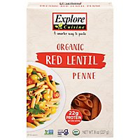 Explore Cuisine Pulse Pasta Organic Penne Red Lentil Box - 8 Oz - Image 2
