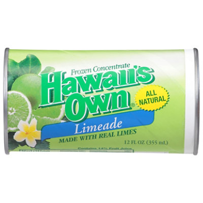 Hawaiis Own Juice Frozen Concentrate Limeade - 12 Fl. Oz.