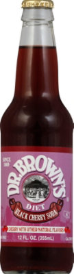 Dr Browns Soda Black Cherry Diet - 12 Fl. Oz. - Image 2