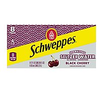 Schweppes Seltzer Water Sparkling Black Cherry 8 Count - 96 Fl. Oz.