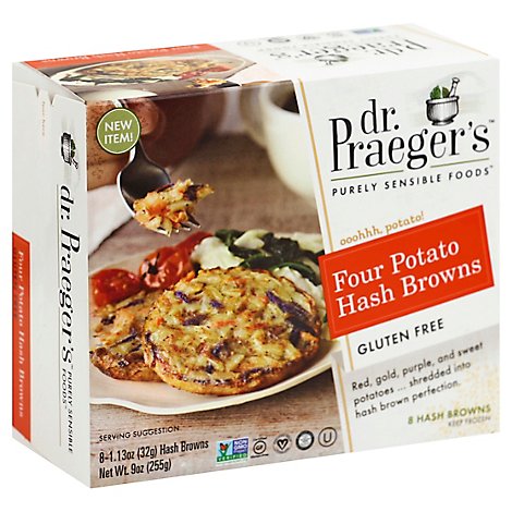 Dr. Praegers Hash Browns Gluten Free Four Potato - 8-1.13 Oz