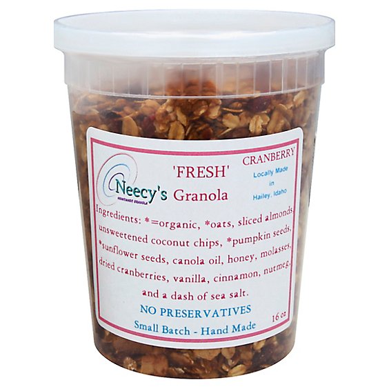 Neecys Homemade Granola Cranberry - 14 Oz