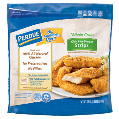 PERDUE Whole Grain Chicken Breast Strips - 25 Oz - Image 1