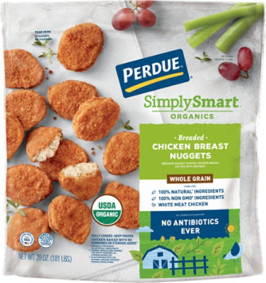 PERDUE Whole Grain Breaded Chicken Breast Nuggets Fully Cooked Frozen Meal - 29 Oz - Image 1