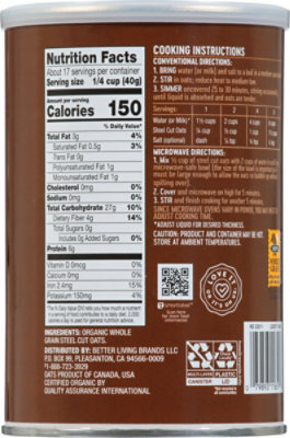 O Organics Oats Steel Cut - 24 Oz - Image 5