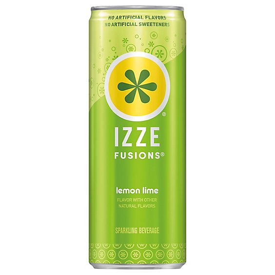 IZZE Fusions Beverage Sparkling Lemon Lime - 12 Fl. Oz.
