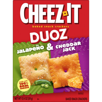 Cheez-It DUOZ Baked Snack Crackers Jalapeño and Cheddar Jack Lunch Snacks - 12.4 Oz - Image 7